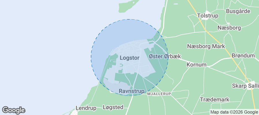 Løgstør Airbnb map